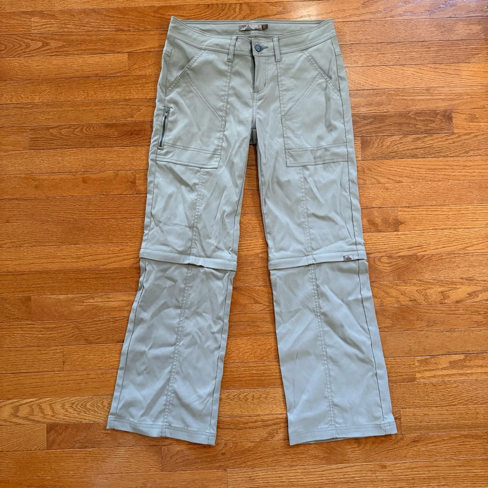 prAna Monarch Convertible Pants Women's 6S Short Zip Off Shorts Hiking Gorpcore